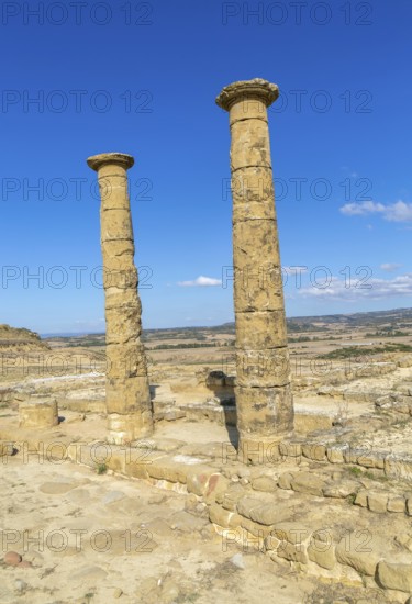 Yacimiento romano de los Bañales, Roman archaeological site of Los Banales, near Layana, Zaragoza
