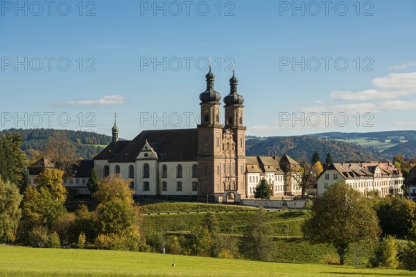 Baroque monastery church, St. Peter, Southern Black Forest, Black Forest, Baden-Württemberg,