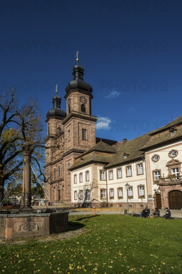 Baroque monastery church, St. Peter, Southern Black Forest, Black Forest, Baden-Württemberg,