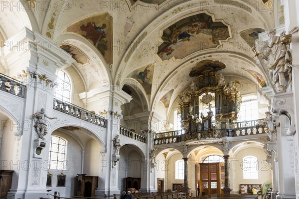 Interior view, monastery church, St. Peter, Southern Black Forest, Black Forest, Baden-Württemberg,