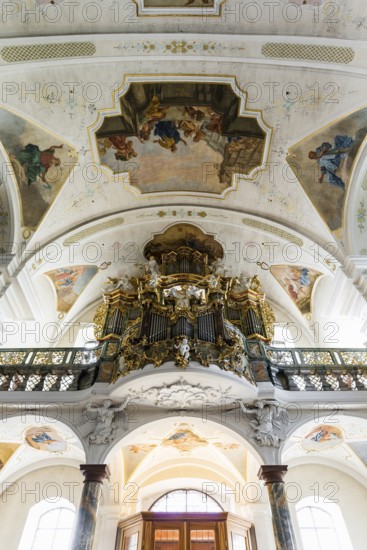 Interior view, monastery church, St. Peter, Southern Black Forest, Black Forest, Baden-Württemberg,