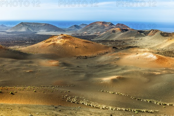 Timanfaya National Park Fire Mountains, Montanas del Fuego, Lanzarote, Canary Islands, Spain,