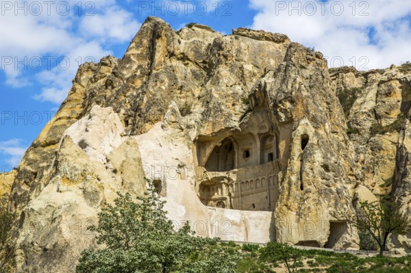 Churches and monasteries, Göreme open-air museum, fantastic tuff rock formations, Cappadocia,