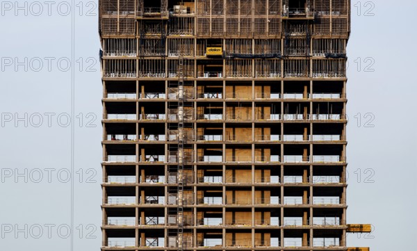 The Berlinian skyscraper construction site, at Alexanderplatz, Berlin, 05.11.2025, Berlin, Berlin,
