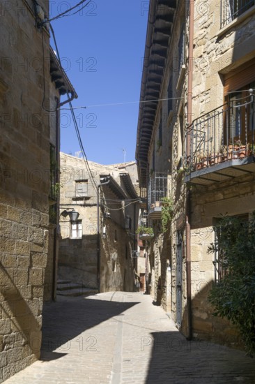 Historic buildings in medieval village of Sos del Rey Católico, Cinco Villas district, Zaragoza