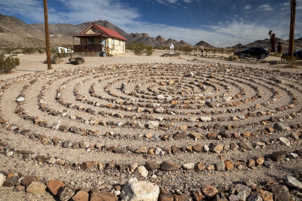 Beatty, Nevada - Art is the attraction in Rhyolite, a town that boomed briefly after gold was