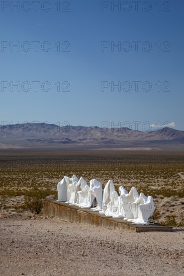 Beatty, Nevada - Art is the attraction in Rhyolite, a town that boomed briefly after gold was