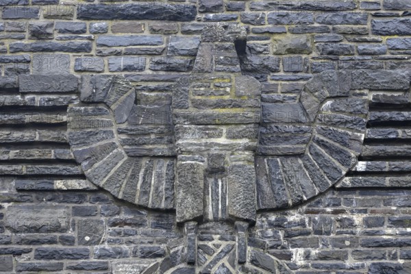 Eagle relief in the former NS Ordensburg Vogelsang, Eifel National Park, Schleiden-Gemünd, North