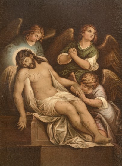 Biblical scene, Bible, The Burial, According to the report, Joseph of Arimathea, a wealthy