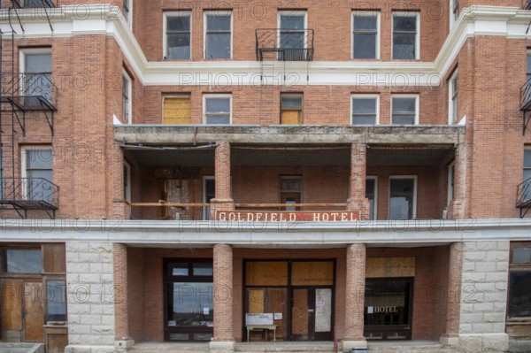 Goldfield, Nevada - The Goldfield Hotel. Now closed, the Goldfield was the most lavish hotel during