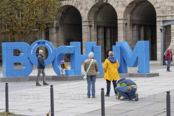 Photo spot with Bochum lettering in front of Bochum City Hall, North Rhine-Westphalia, Germany