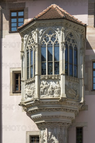 Oriel am Sebalder Pfarrhof, Sebalder Chörlein, Altstadt, Nuremberg, Middle Franconia, Franconia,