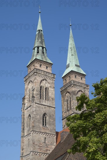 St. Sebald Church, Sebalduskirche, Altstadt, Nuremberg, Middle Franconia, Franconia, Bavaria,