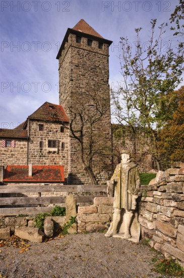 Keep, tower, Lichtenberg Castle, Oberstenfeld, Bottwartal, Löwensteiner Mountains,