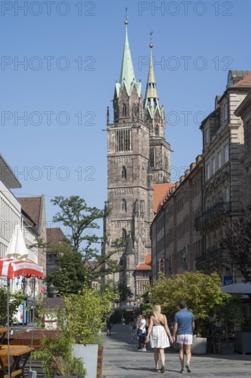 St. Lorenz Church, Lorenz Church, Gothic, Old Town, Nuremberg, Middle Franconia, Franconia,