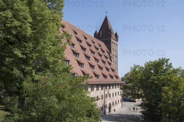 Youth hostel, formerly Kaiserstallung, Kaiserburg, Nürnberger Burg, Nuremberg, Middle Franconia,