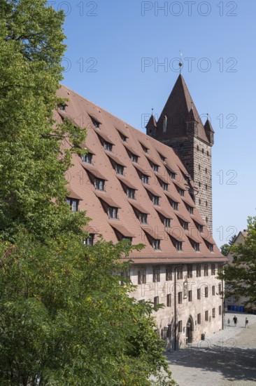 Youth hostel, formerly Kaiserstallung, Kaiserburg, Nürnberger Burg, Nuremberg, Middle Franconia,