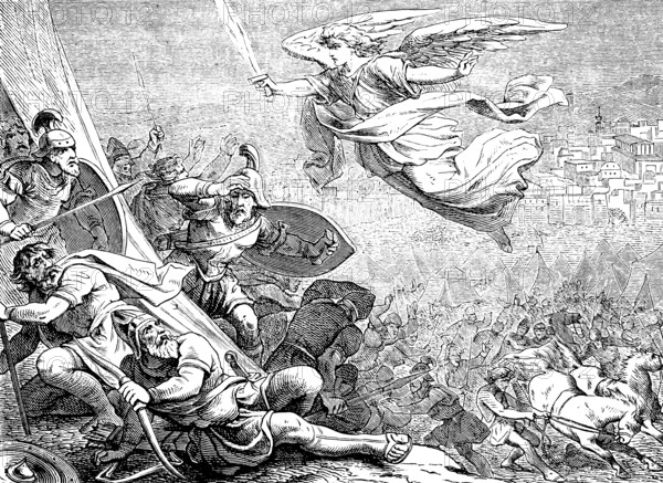 The Angel of the Lord Strikes the Assyrians, The Prophet Isaiah, Chapter 37, King, Blasphemy, God,