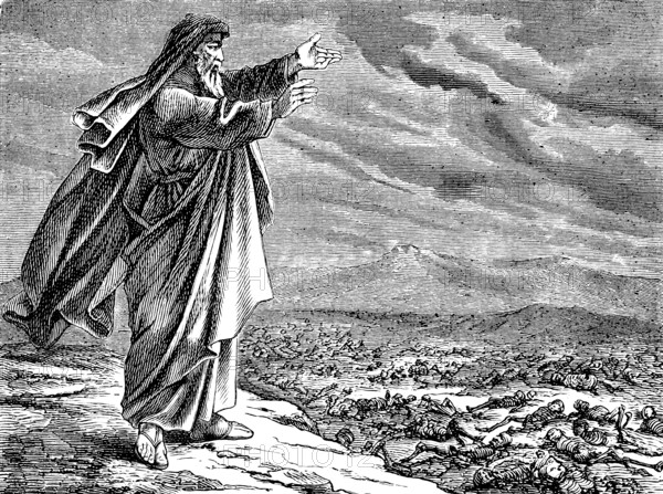 This is how the Lord speaks, wind, come here and blow at these killed people so that they come to