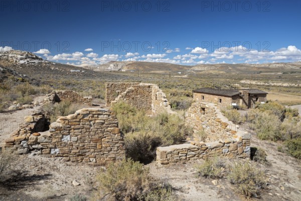 Rock Springs, Wyoming - The Point of Rocks Stagecoach Station, built in 1862 on the Overland Trail.