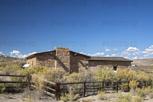 Rock Springs, Wyoming - The Point of Rocks Stagecoach Station, built in 1862 on the Overland Trail.