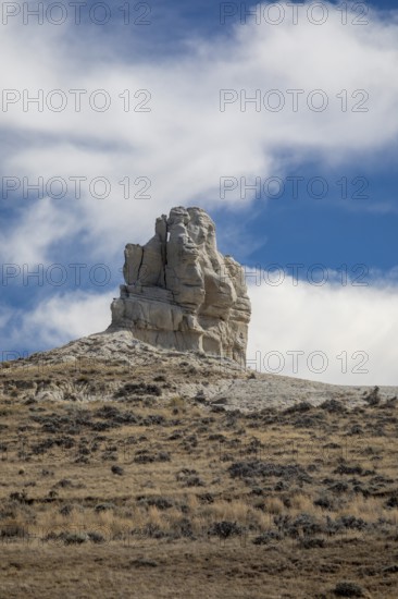 Midwest, Wyoming - Teapot Rock, for which Teapot Dome was named. The Teapot Dome oil field, and two