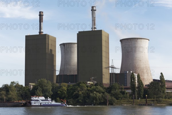 Huckiingen power plant, gas power plant of Hüttenwerke Krupp Mannesmann, HKM, Duisburg, Ruhr area,