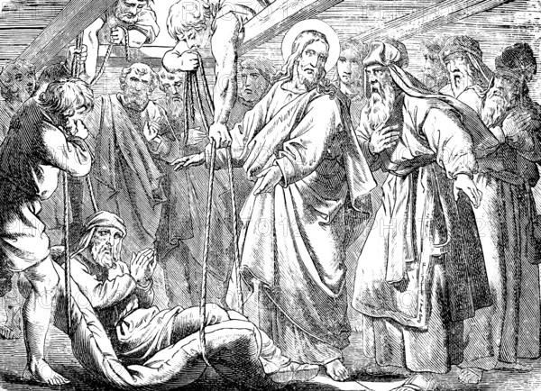 Jesus and the gout patient, Gospel of Mark, chapter 2, gout, plague, healing, forgiveness of sins,