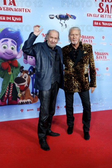 Michael Mendl and Johnny Logan at a special screening of MISSION SANTA - AN ELF SAVES CHRISTMAS at