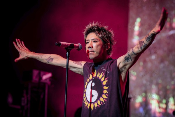 Singer Takahiro Moriuchi from One Ok Rock live on Detox European Tour 2025 in Berlin's