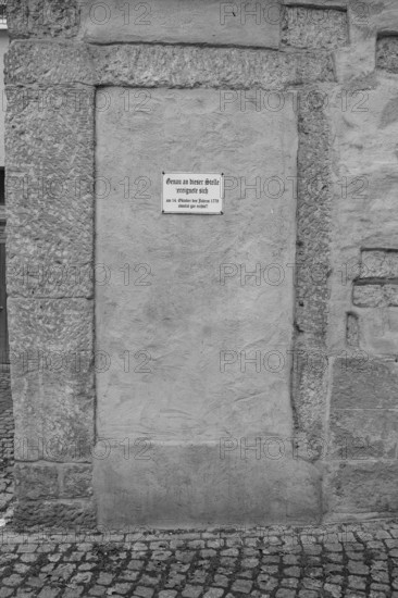 Original sign on the Capuchin Gate from the 14th century, Rottenburg am Neckar, Baden-Württemberg,