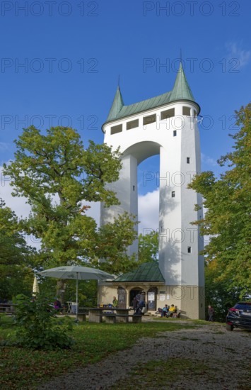 Schönberg Tower, observation tower, also known as Pfullinger Unterhose, double tower, Pfullingen,