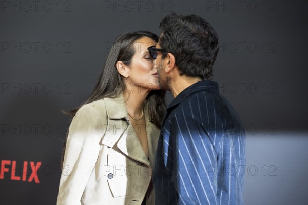 Jessica Riso and Elyas M'Barek at the premiere of the Netflix film Babo at the Astor Film Lounge
