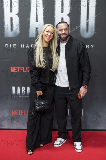 Dominique Eckerlin and Christian Eckerlin at the premiere of the Netflix film Babo at the Astor