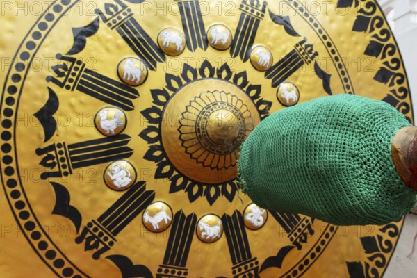 Temple gong (also Victory Gong or Luck Gong), when climbing to Wat Saket (Golden Mount) in the Pom