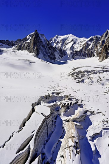 View of the mountains from the Télécabine Panorama Railway, La Tour Ronde, Mont Blanc, Mont Maudit,