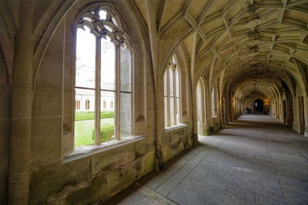 Cloister, interior view, Bebenhausen Abbey, former Cistercian Abbey, monastery complex, church, OT