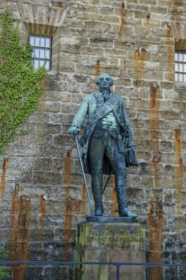 Bronze statue of Frederick William I King of Prussia, Hohenzollern Castle, ancestral home of the