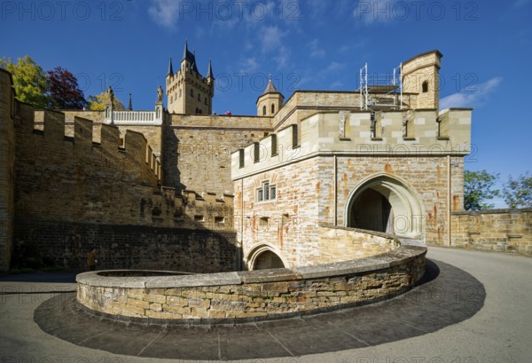 Eagle Tower and part of the fortification, Hohenzollern Castle, ancestral home of the House of