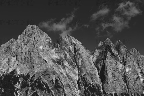 The wild mountains of Reither Alm Stadelhorn, Mühlsturzhörner and Grundübelhörner in Berchtesgaden