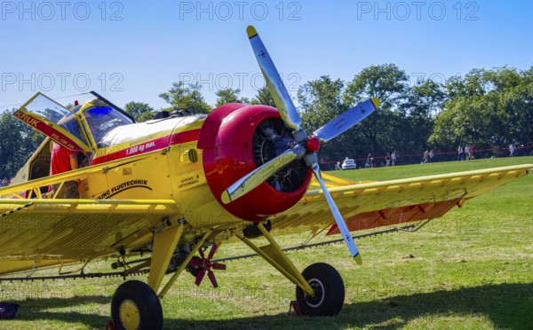 A PZL-106 AR Kruk agricultural aircraft with the registration D-FOAB and the original registration
