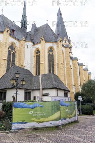 The St. Lawrence Church, mobile heating system, mobile heating from the Ahrtal-Werke, for the