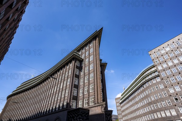 Chile House, former office building, brick expressionism, architect Fritz Höger, UNESCO World