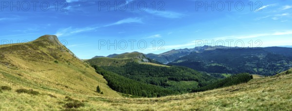 Auvergne Volcanoes Regional Park. The Banne d'Ordanche and The sancy Massif . Puy de Dome. Auvergne