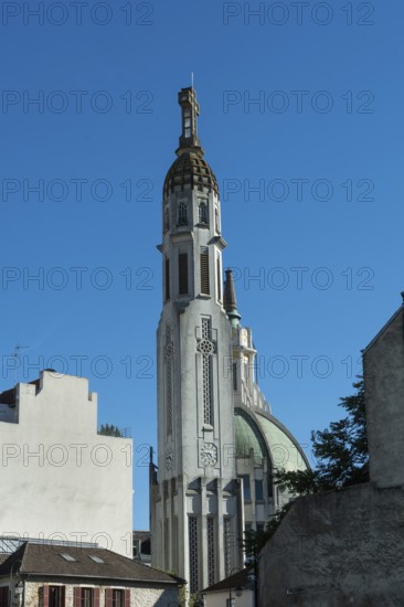 Vichy, listed as World Heritage by UNESCO. Saint-Blaise church, Allier, Auvergne-Rhone-Alpes,