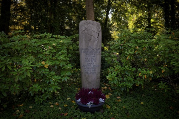 Gravesite, Tomb, Grave of the Carl Lautenschlager family, former mayor of Stuttgart, Rössle,