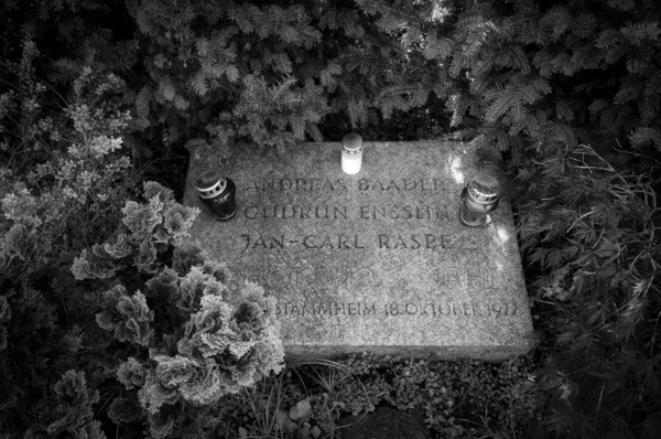 Grave, tomb, burial place of RAF Red Army Faction members, terrorists, Andreas Baader, Gudrun