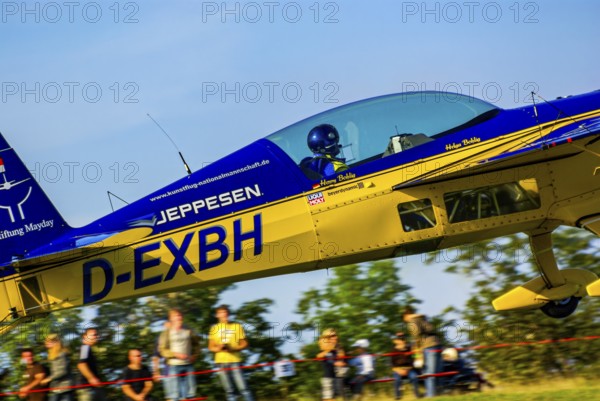 An Extra EA-300 of Extra Flugzeugproduktions- und Vertriebs GmbH with the registration D-EXBH