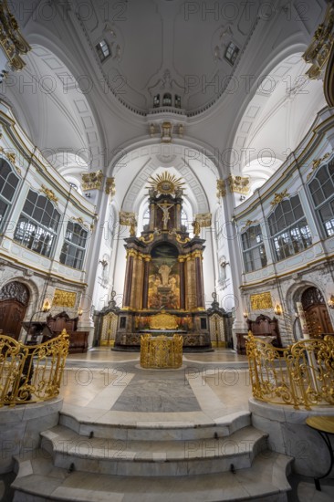 St Michael's Church, Michel, Baroque Church of St Michael, Baroque altar area with golden