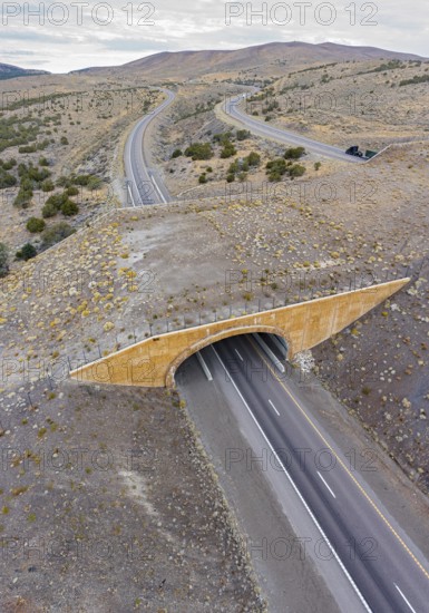 Wells, Nevada - A wildlife overpass on Interstate 80 east of Wells allows elk, deer, mountain lions